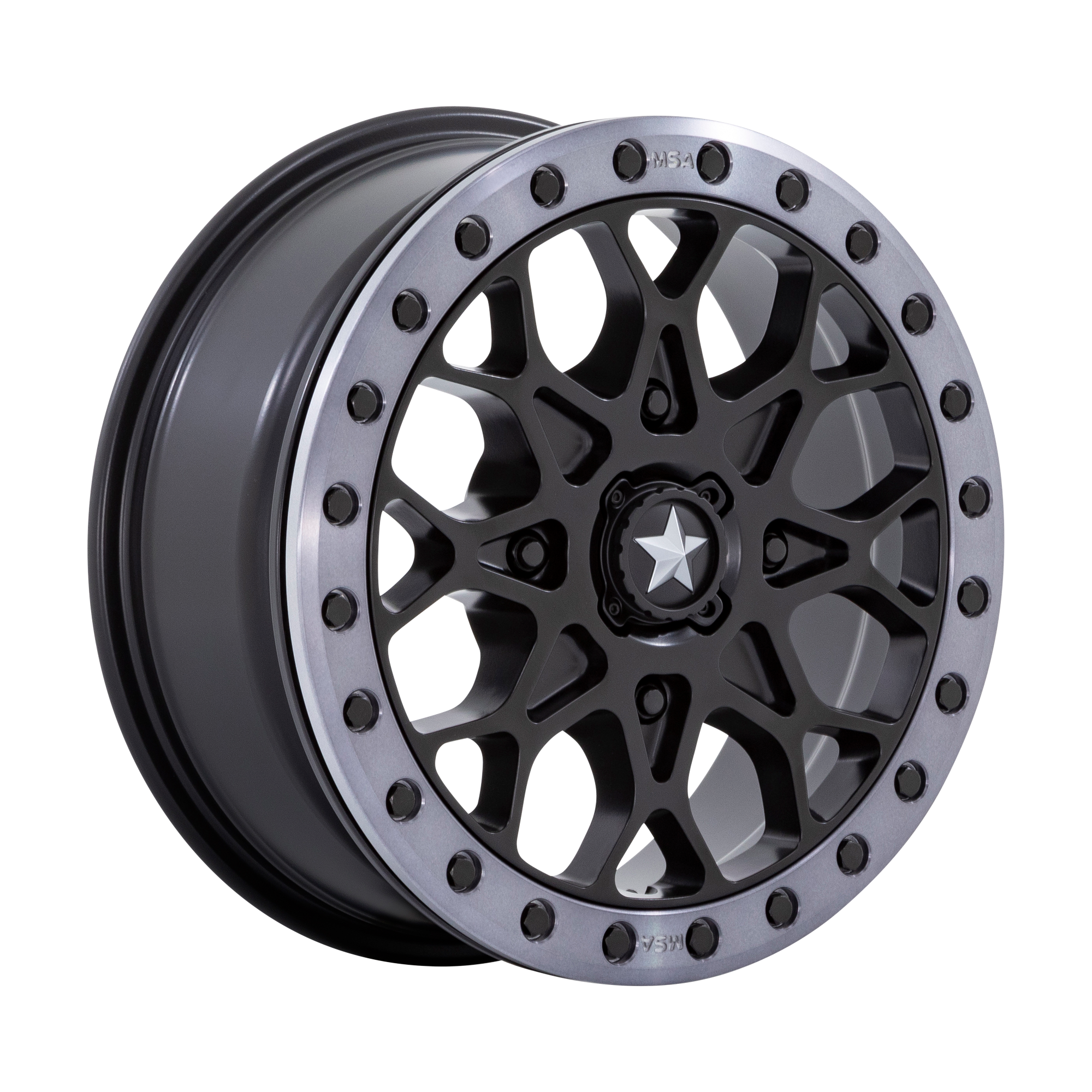 PORTAL UTV BEADLOCK - SATIN BLACK W/ GRAY TINT RING