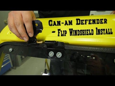 Can-Am Defender Scratch Resistant Flip Windshield