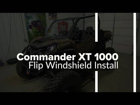 Can-Am Commander Scratch Resistant Flip Windshield