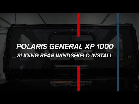 Polaris General 1000 Sliding Rear Windshield