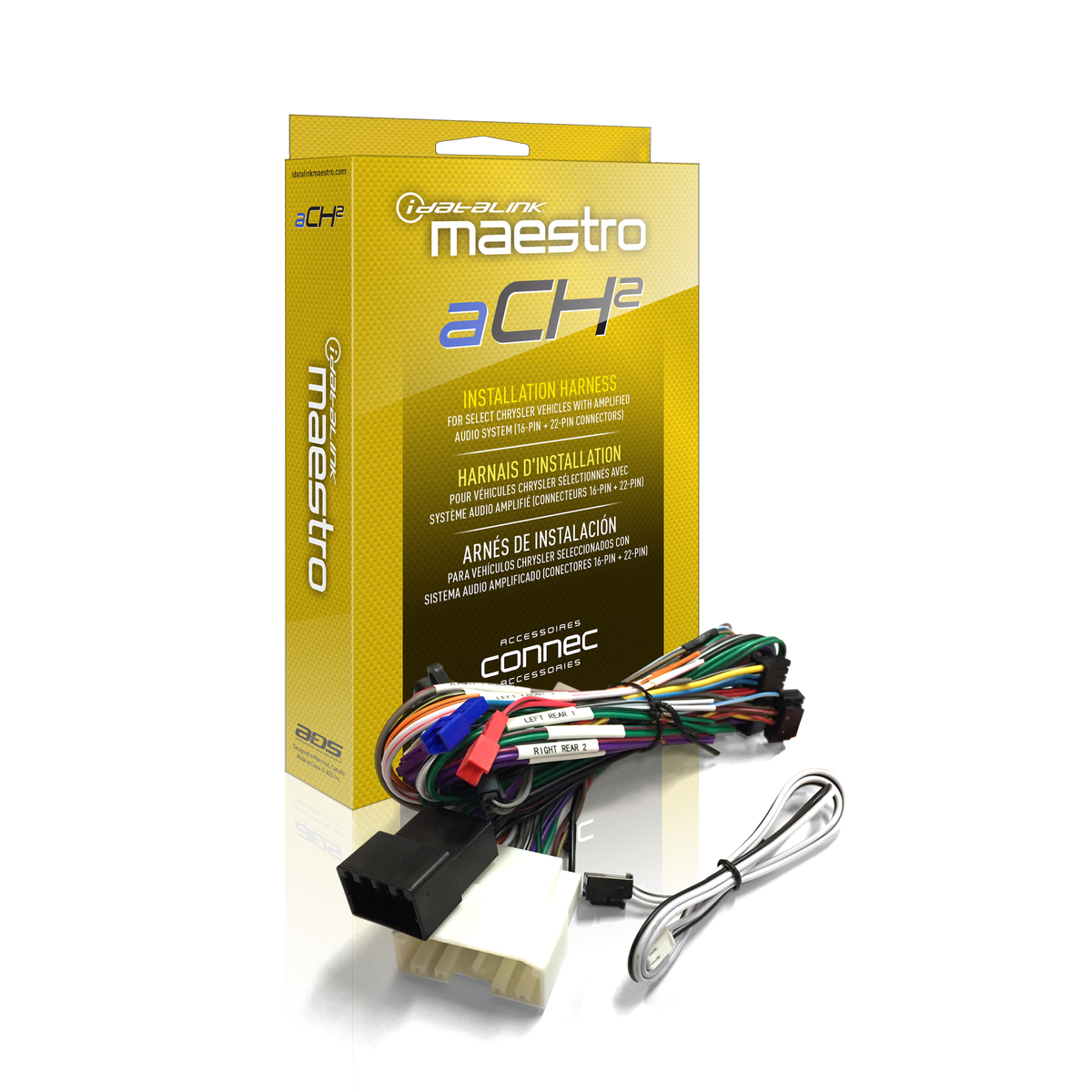 DSR1 Amp Replacement T-Harness for Select Chrysler Dodge Fiat Jeep and Ram