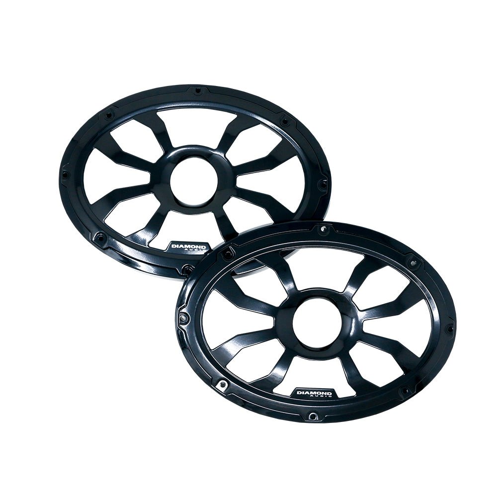 HXM69FBB - 6"x9" Flush Mount Speaker Grills - Black (Pair)