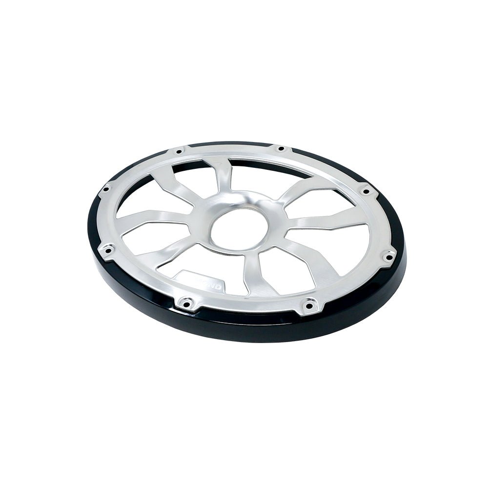 HXM69FGB -6"x9" Flush Mount Speaker Grills - Brushed Aluminum/Black (Pair)