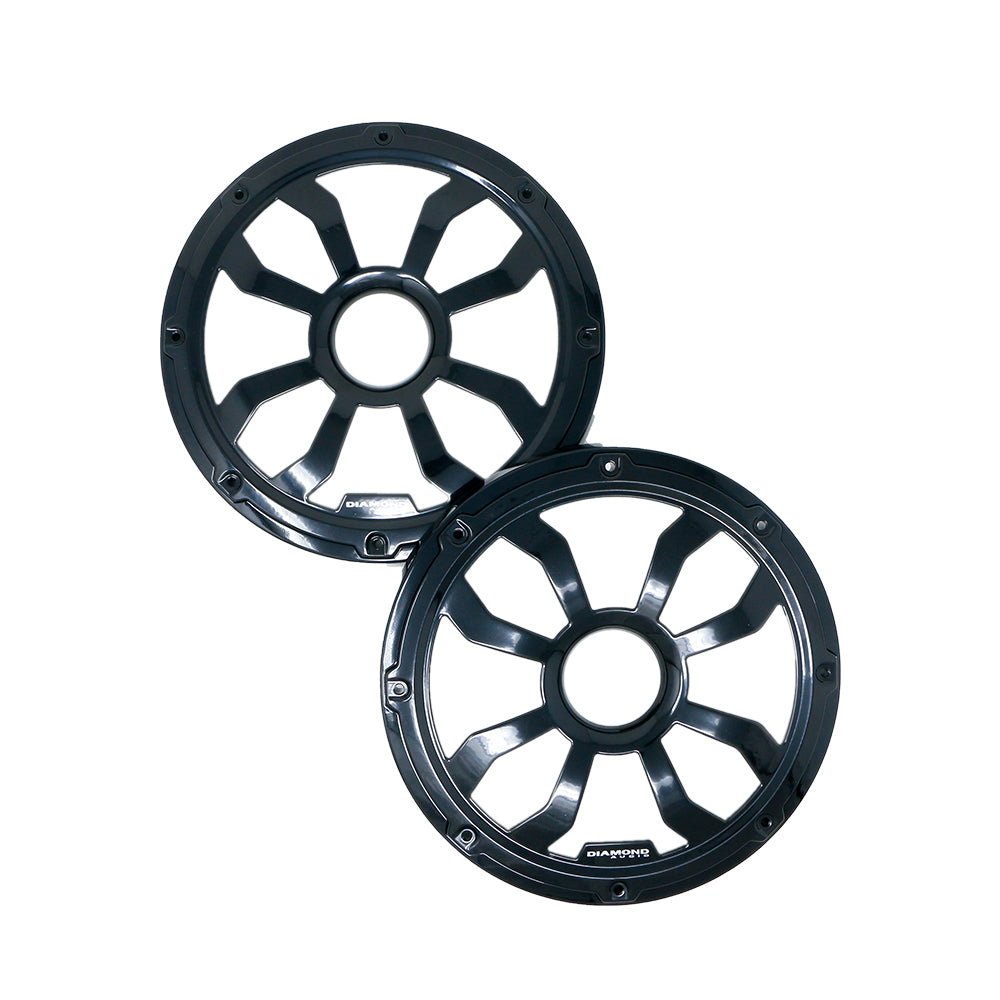 HXM65FBB - 6.5" Flush Mount Speaker Grills - Black (Pair)