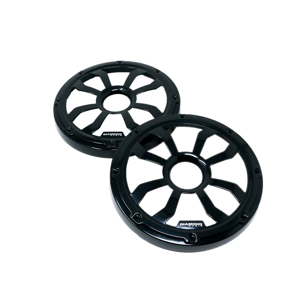 HXMF Series 8" Flush Mount Speaker Grills - Black (Pair) - HXM8FBB