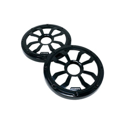 HXMF Series 8" Flush Mount Speaker Grills - Black (Pair) - HXM8FBB