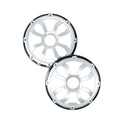 HXM8FGB - 8" Elite Flush Mount Speaker Grills - Brushed Aluminum/Black (Pair)
