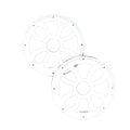 HXM8FWW -8" Flush Mount Speaker Grills, Pair (White)