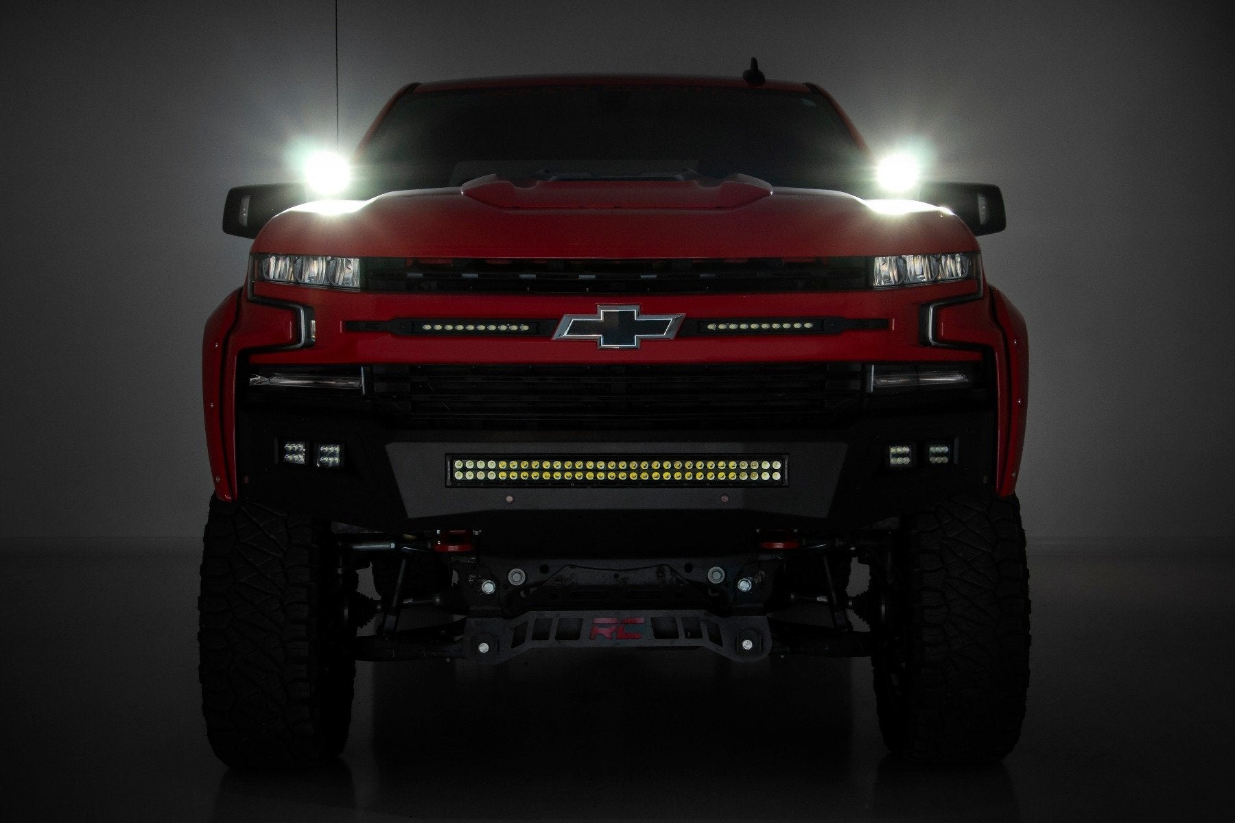 LED Light Kit | Ditch Mount | 3" OSRAM | Wide | Chevy Silverado 1500 (19-26)