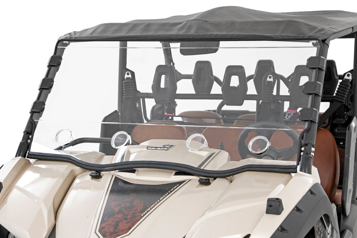 Vented Full Windshield | Scratch Resistant | Yamaha Viking 700