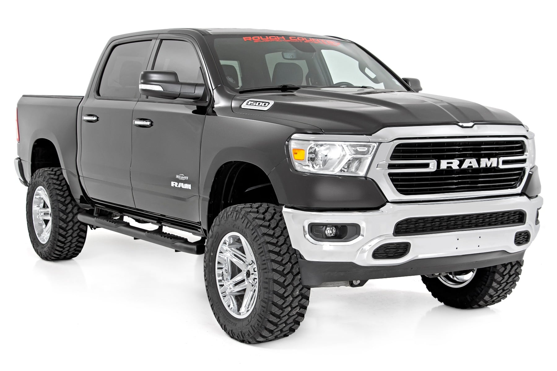 Oval Nerf Step | Crew Cab | Black | Ram 1500 (19-26)/1500 TRX (21-24)