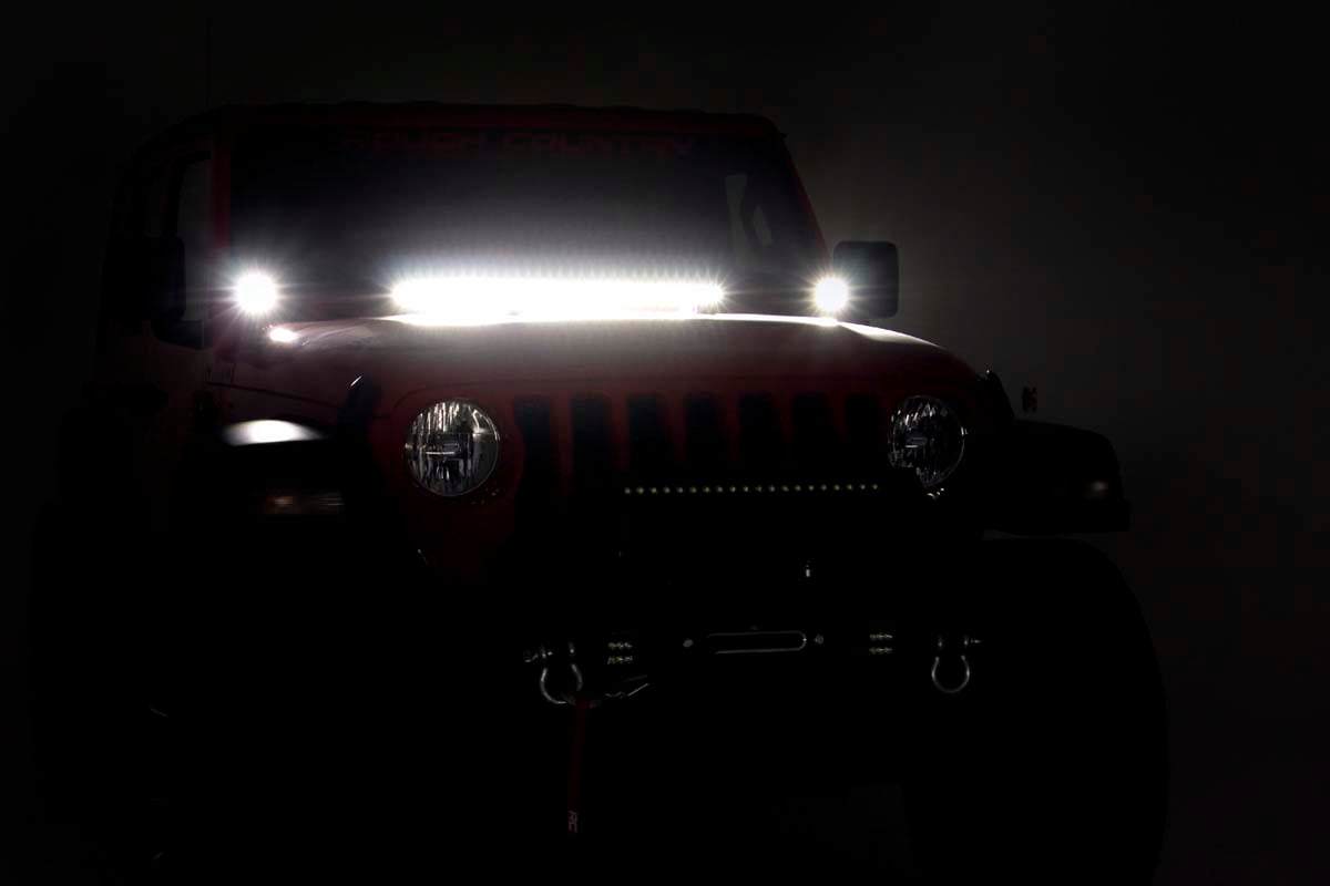 LED Light Kit | Cowl Mount | 2" Spectrum Pair | Jeep Gladiator JT/Wrangler JL (18-26)