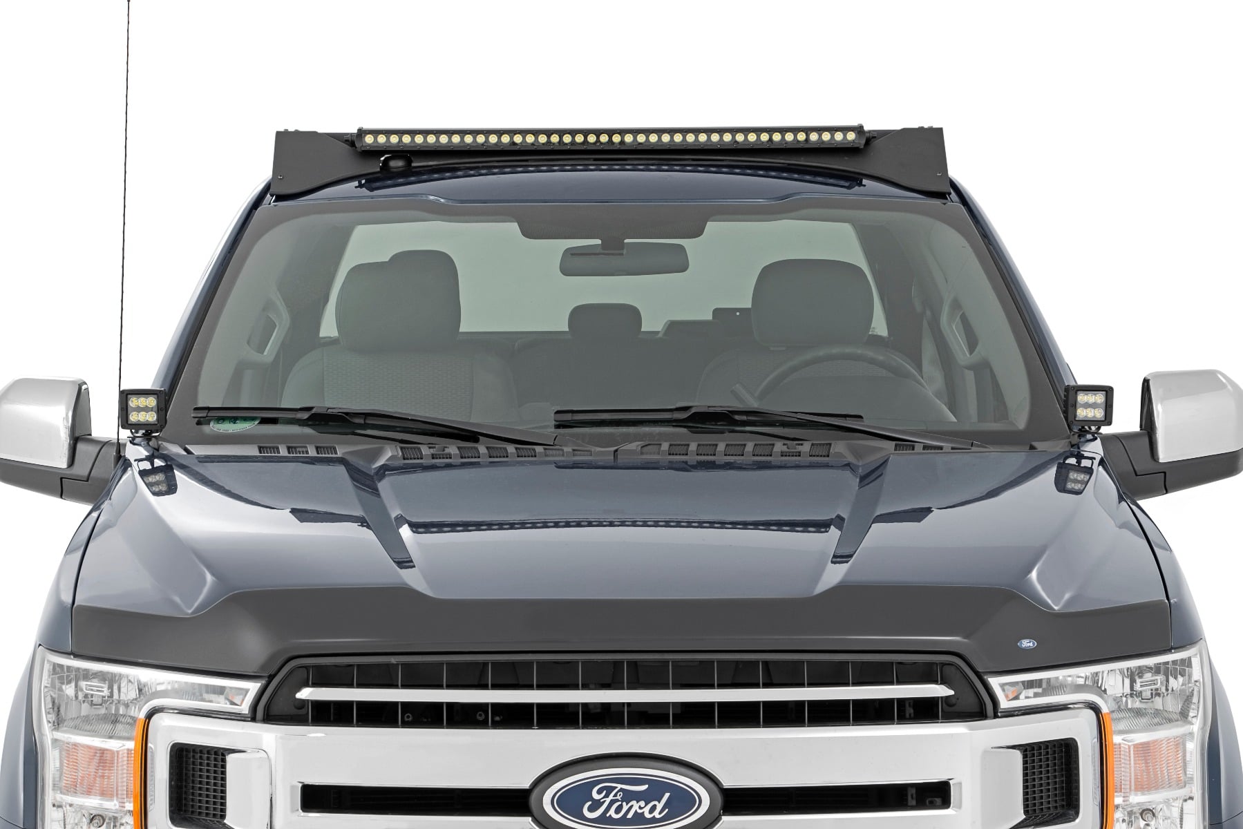 LED Light Kit | Ditch Mount | 2" Black Pair | Spot | Ford F-150 (15-26)/F-150 Lightning (22-26)