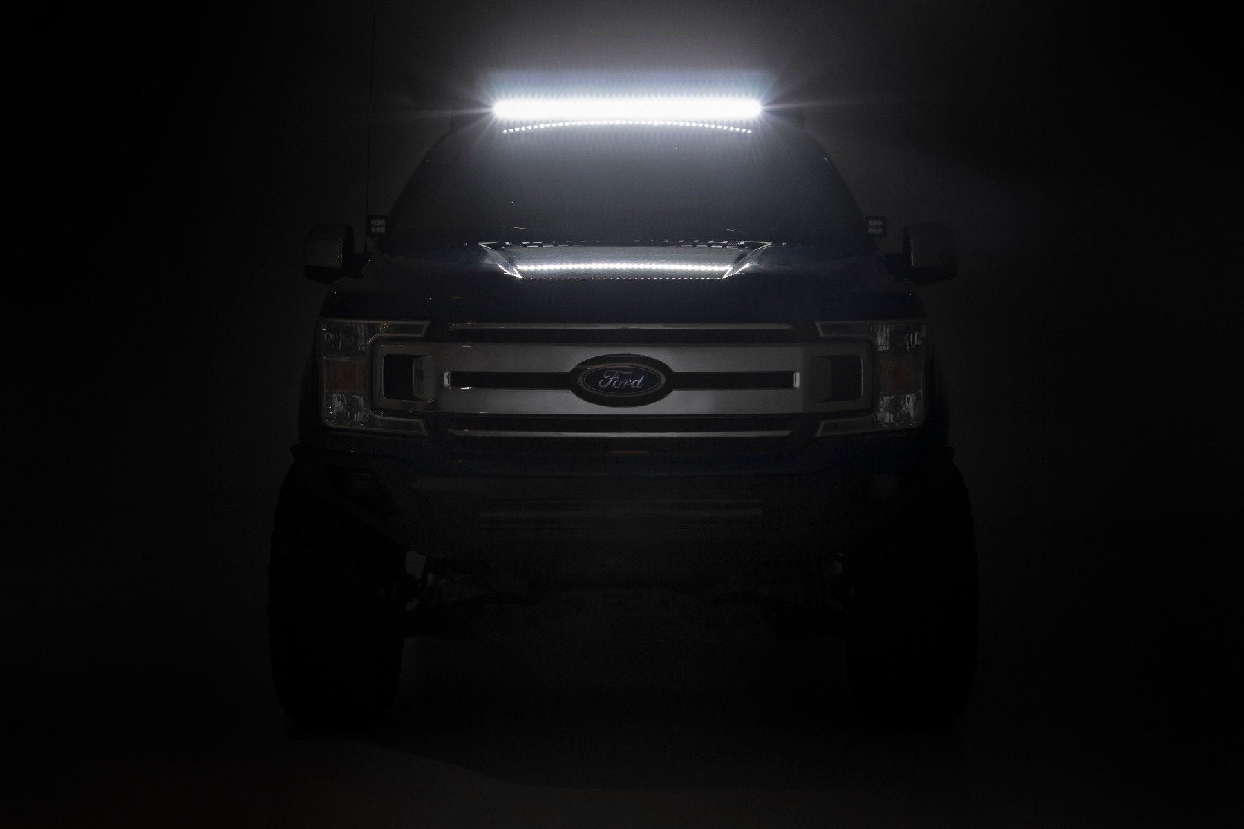 Roof Rack | FR & RR 40 Inch Single Row BLK LEDs | Ford F-150 2WD/4WD (15-18)