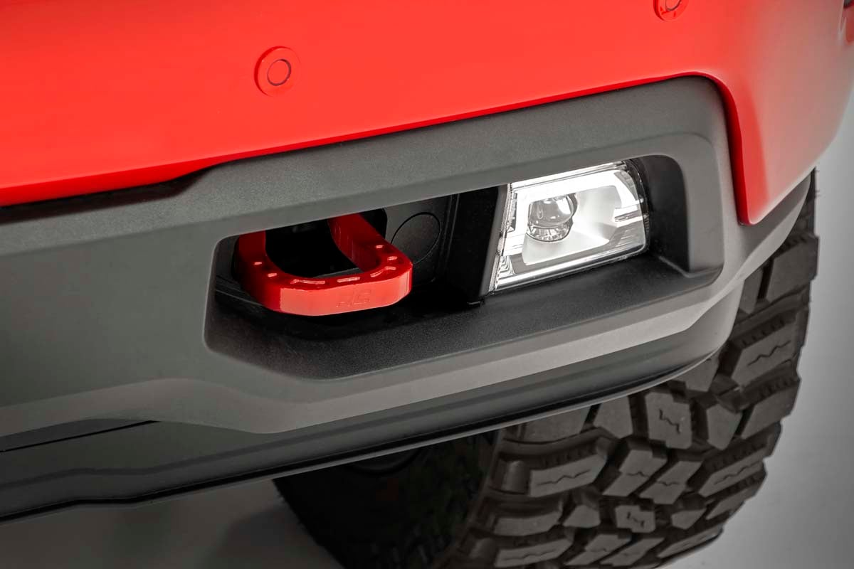 Tow Hooks | Forged | Red | Chevy Silverado 1500 2WD/4WD (2019-2022)