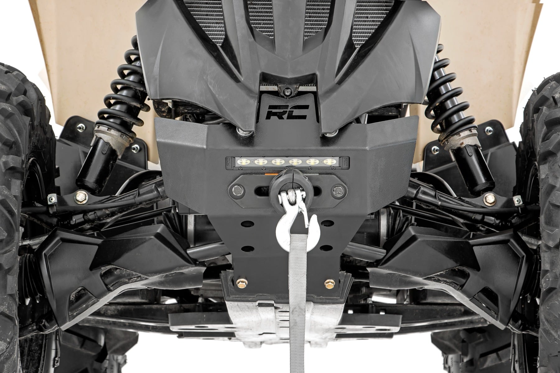 Winch Bumper | 4500-Lb Winch | Black Series LED | 6" Light | Can-Am Renegade 1000/Renegade 500