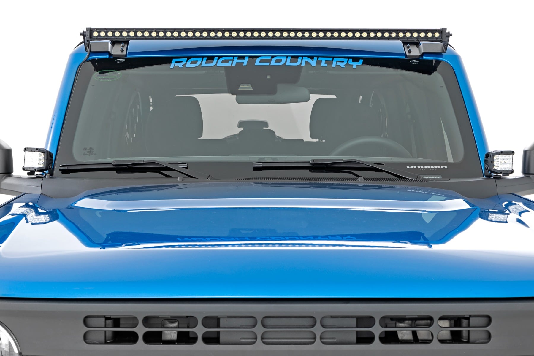 LED Light Kit | Ditch Mount | 2" Chrome Pair | Wide | Ford Bronco 4WD (21-26)
