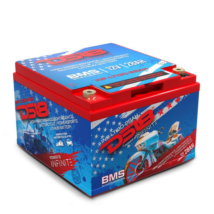 INF-LTI30-28AH INFINITE 28 AH Lithium Battery YTX30 Large Case With BMS - Perfect for Motorcycles - DS18