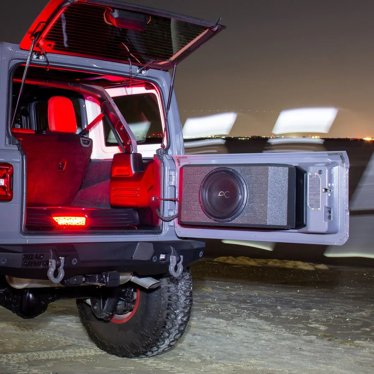 TXJWB12 Jeep Wrangler JK/JL (2007-25) 12" Swing Gate Loaded Subwoofer Enclosure