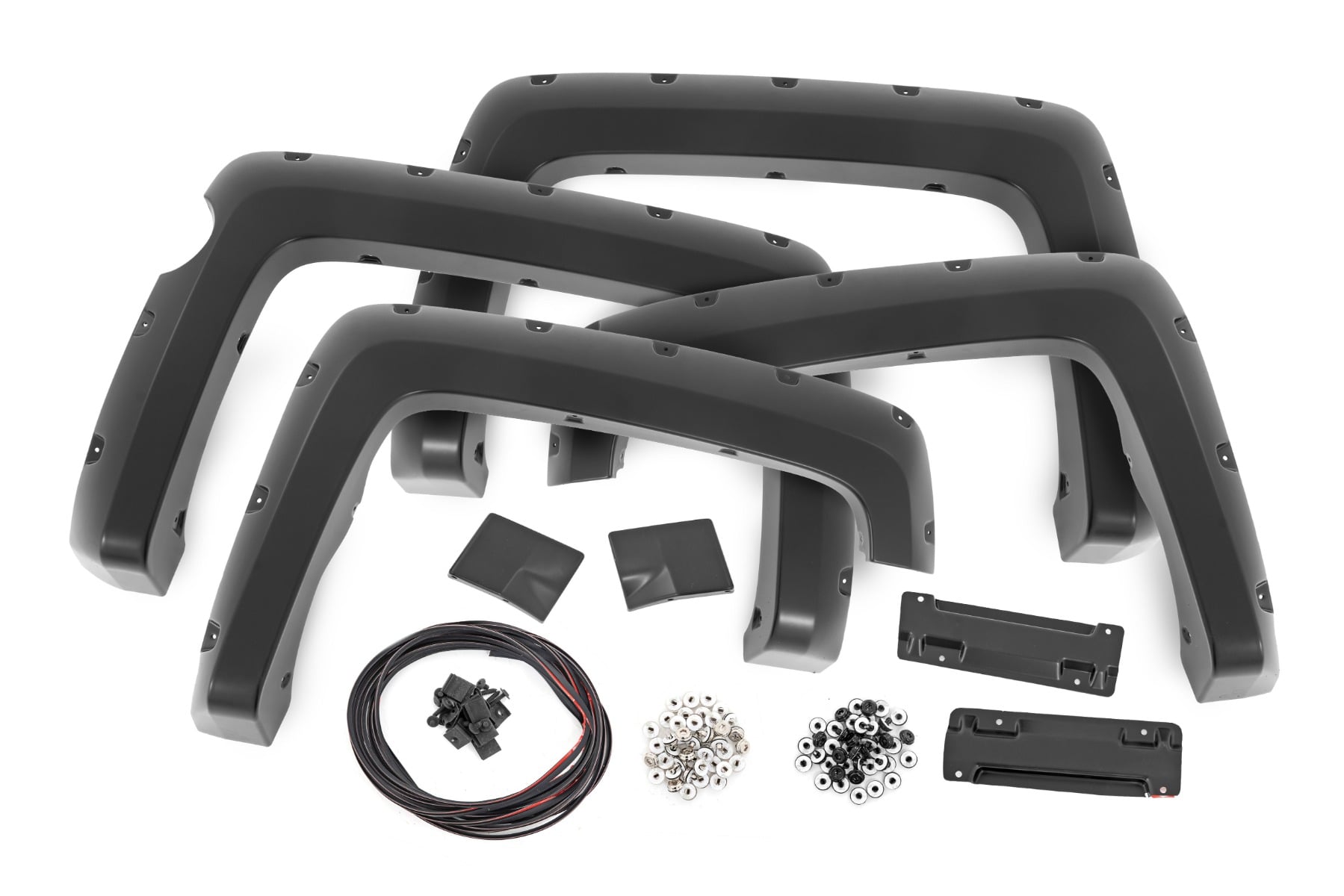 Pocket Fender Flares | 5'9" Bed | GAZ Summit White | Chevy Silverado 1500 (14-18 & Classic)