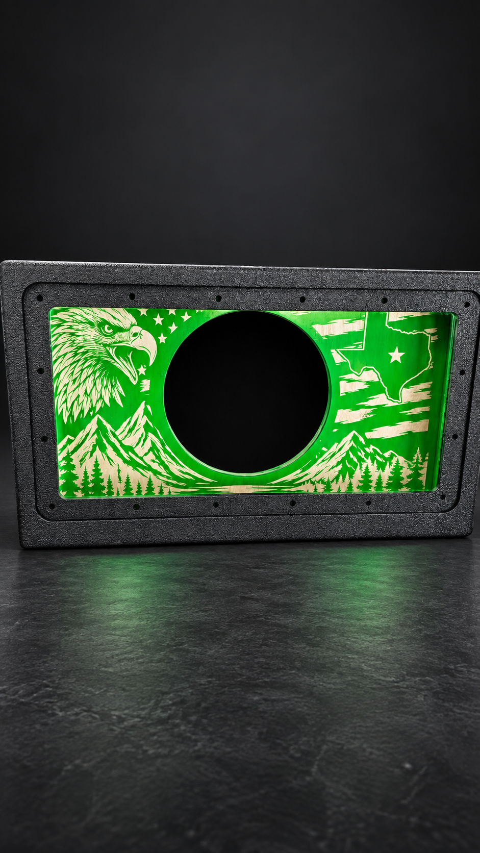 Front studio view of unloaded Kaos Kawasaki KRX Slammer Box