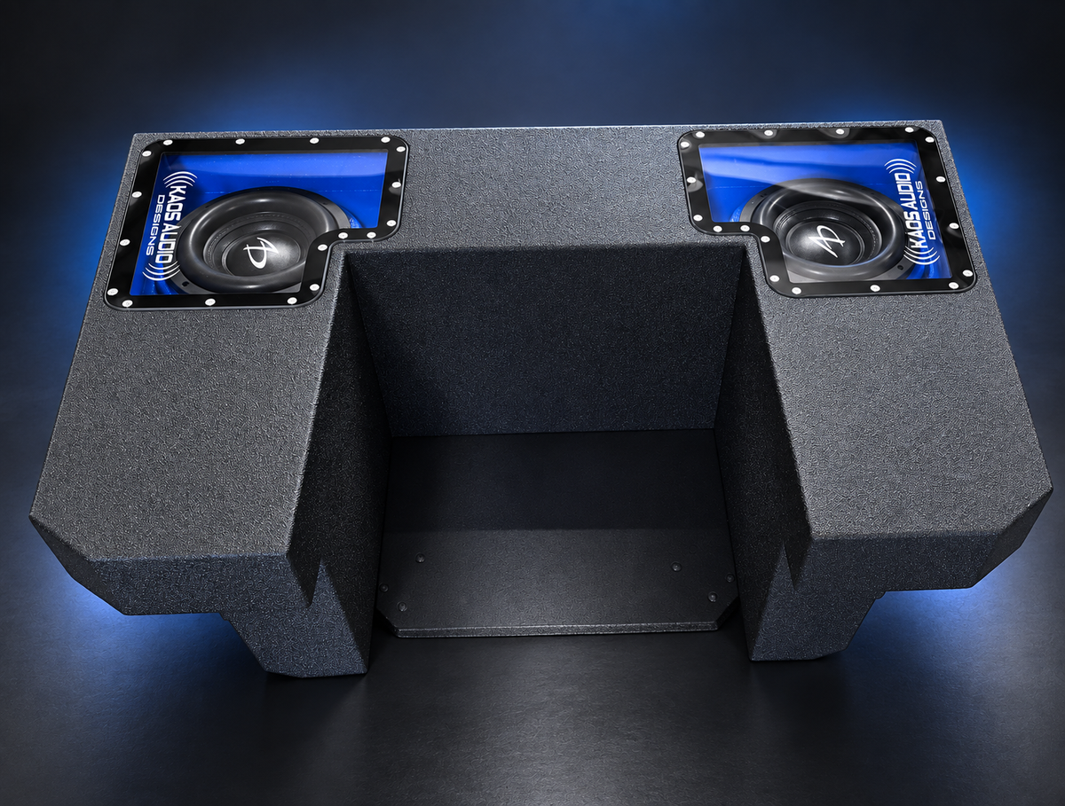 Polaris General dual 10-inch fourth-order bandpass enclosure studio front view
