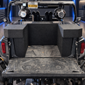 Polaris General dual 10-inch bandpass enclosure installed rear showroom view