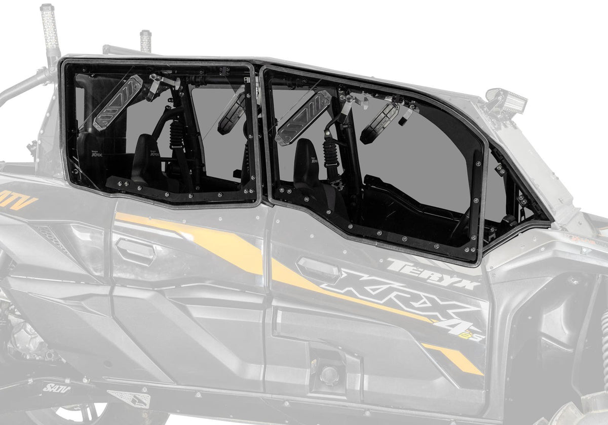 Kawasaki Teryx KRX 4 1000 Hard Cab Enclosure Upper Doors - 72 Rear Window Kit
