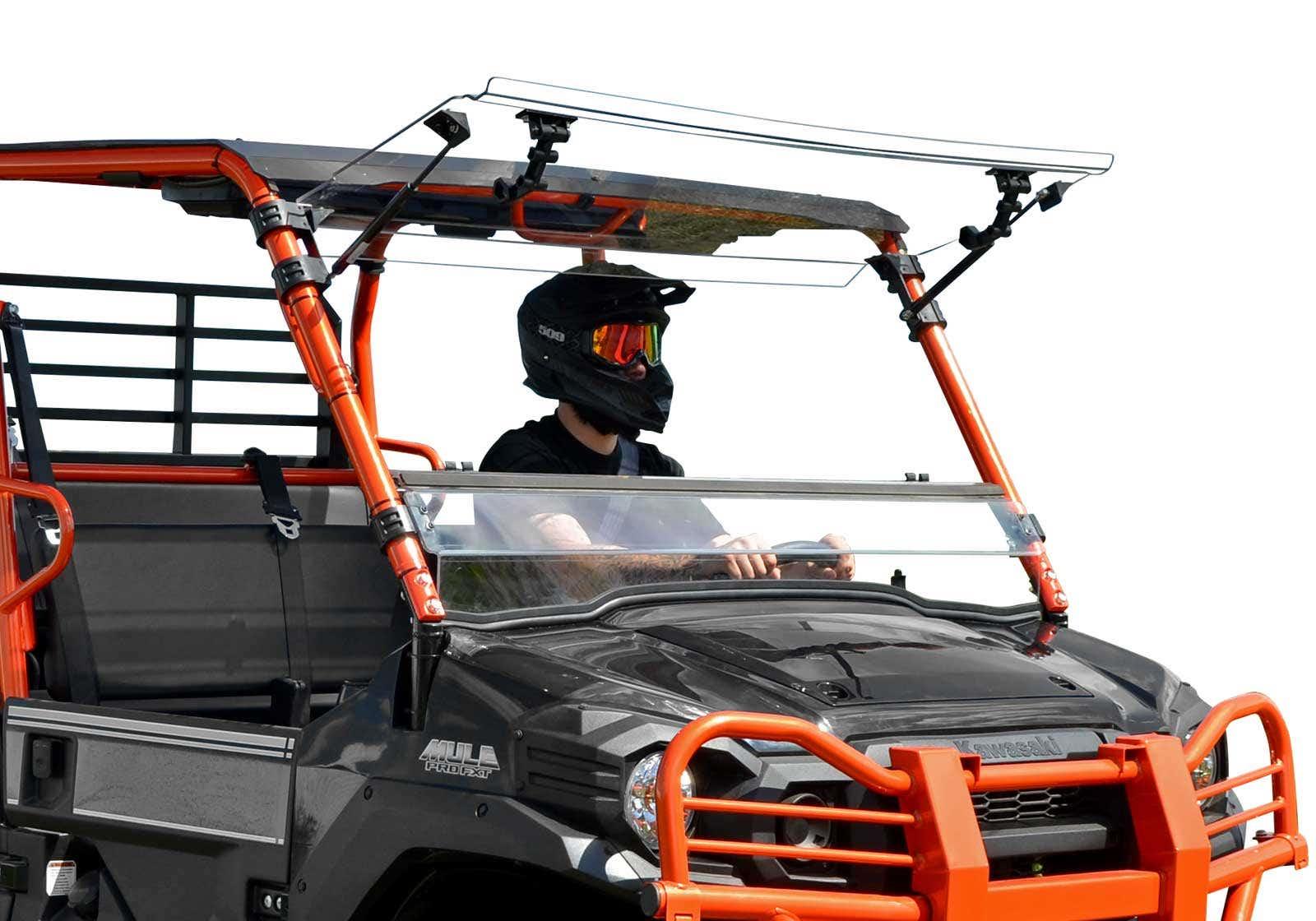 Kawasaki Mule Pro Scratch Resistant Flip Windshield