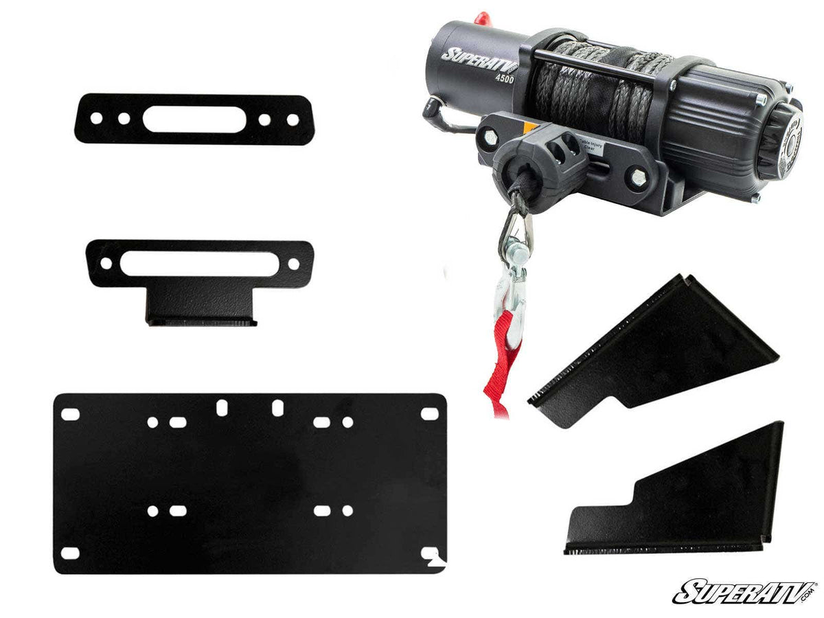 Kawasaki Mule Pro FXT Winch Mount & 4500 lb. Winch