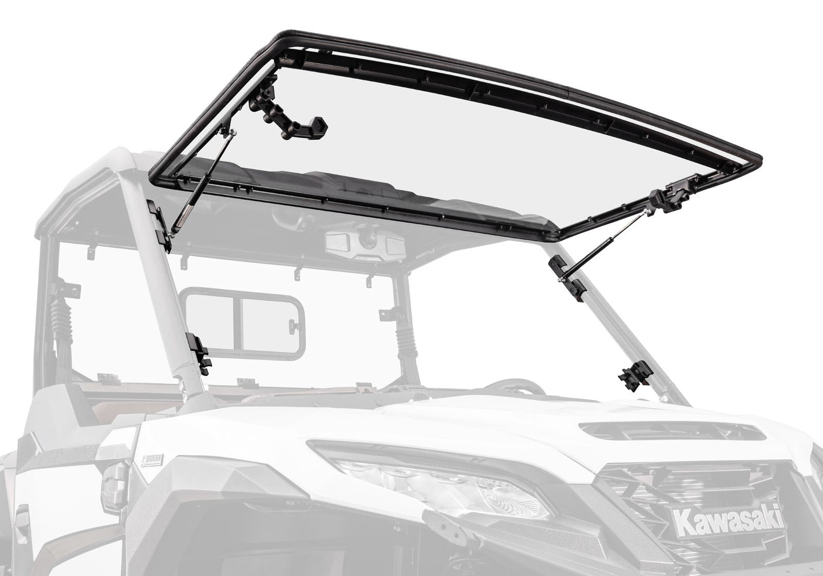 Kawasaki Ridge Scratch-Resistant Flip Windshield