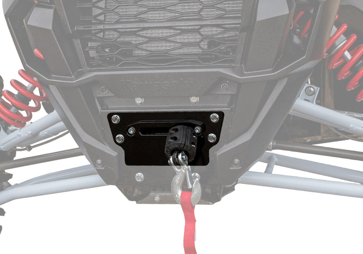 Kawasaki Teryx KRX Winch Mounting Plate with 4500 lb Winch