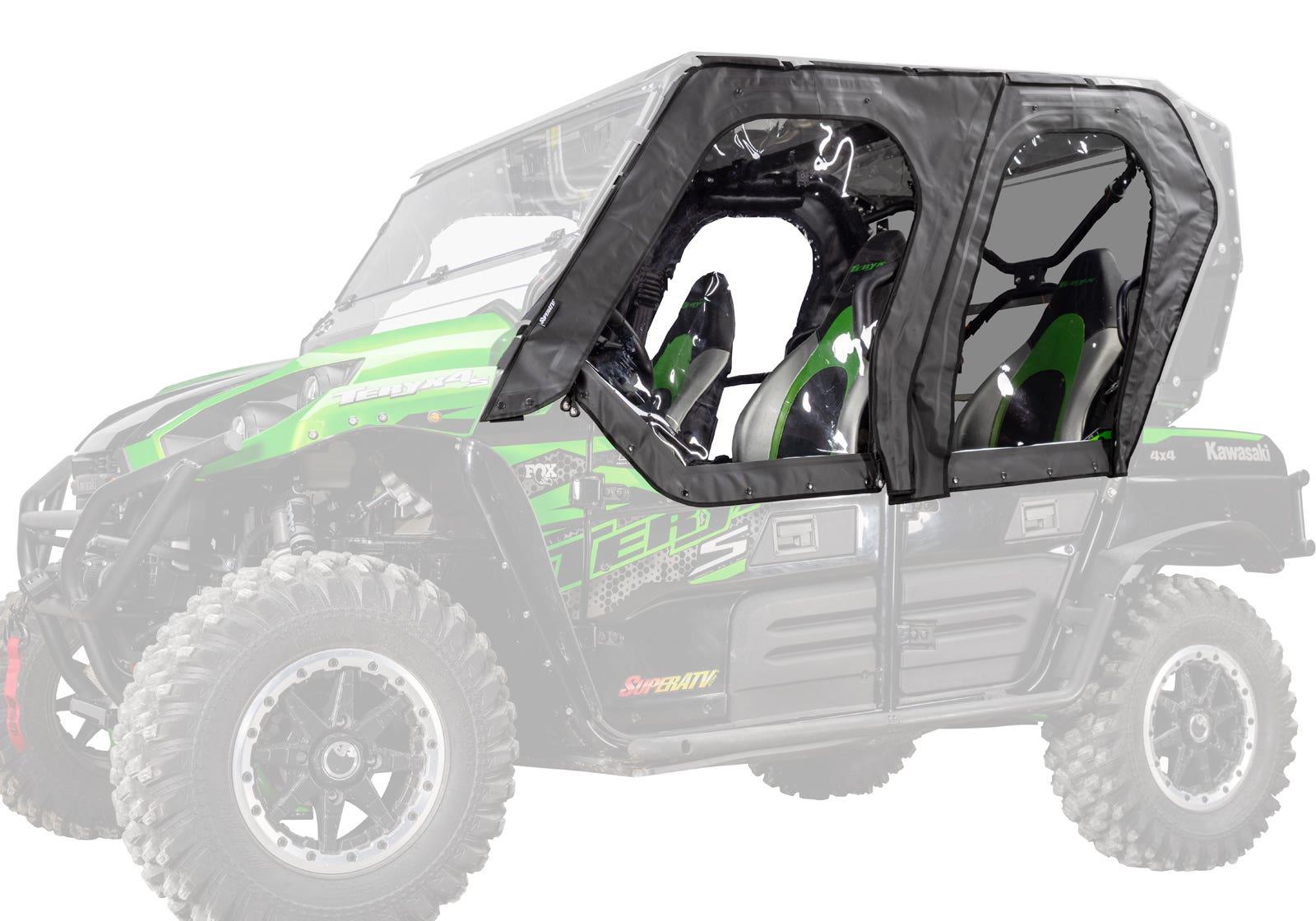 Kawasaki Teryx 4 Soft Cab Enclosure Upper Doors - No RWS