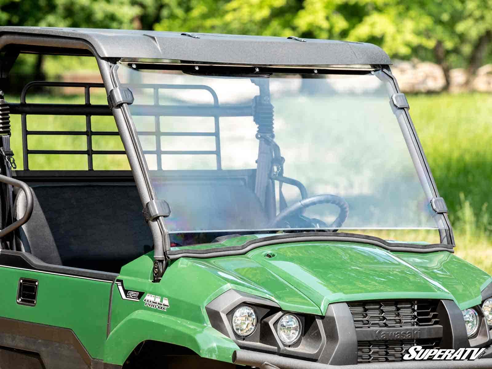 Kawasaki Mule PRO-MX Scratch-Resistant Full Windshield