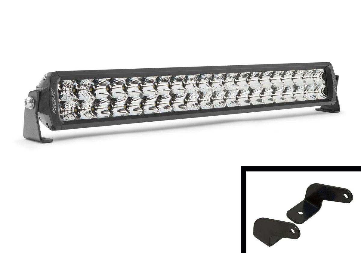 20in. Straight Double-Row Light Bar - Low Profile Brackets