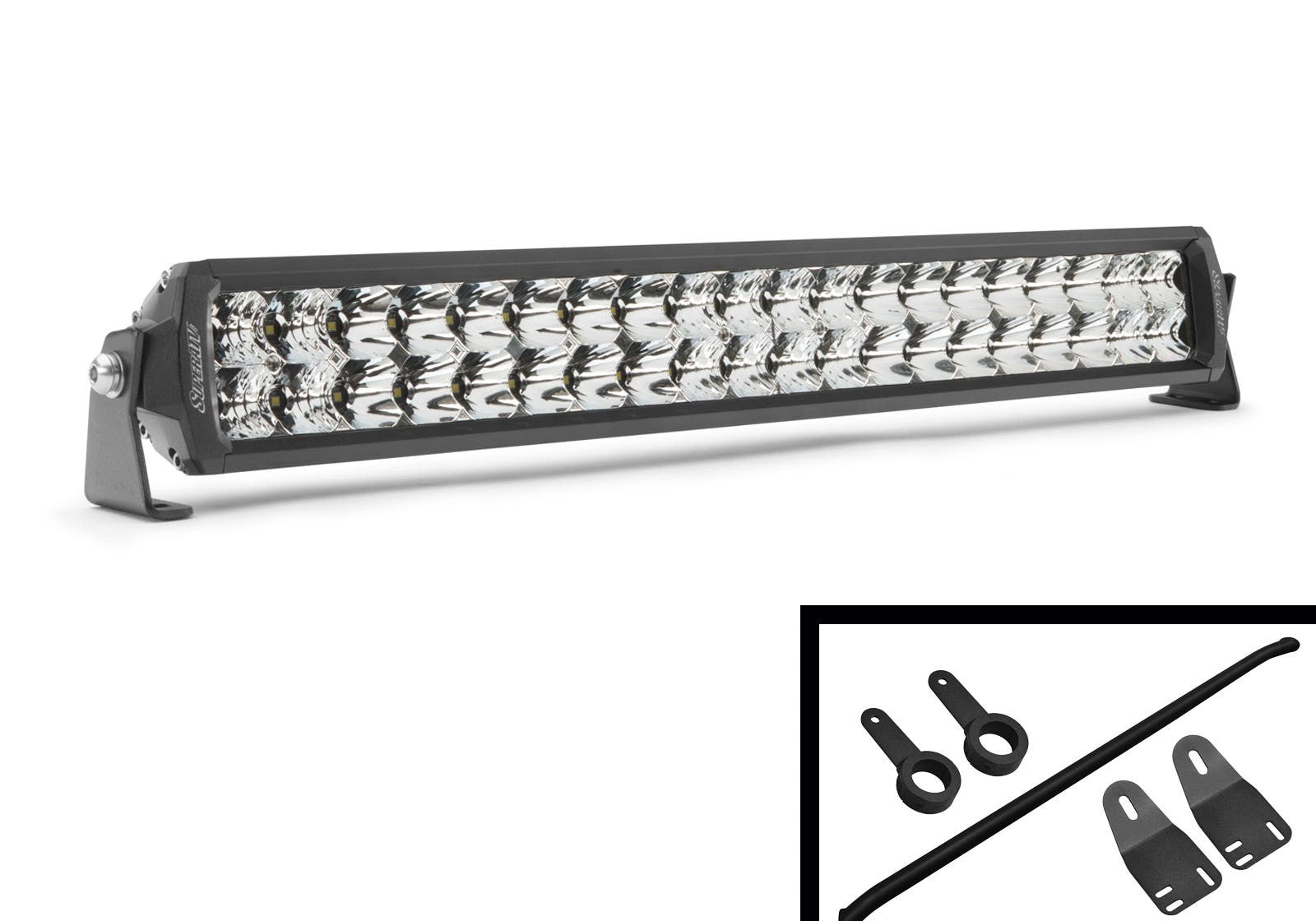 20in. Straight Double-Row Light Bar - X3 Brackets