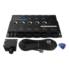 LC8i Black 8-Channel Line Output Converter with Auxiliary Input