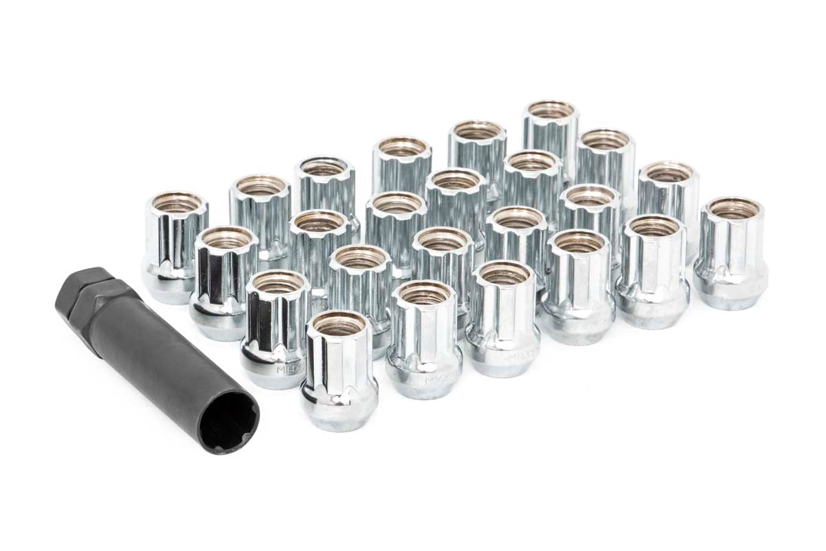 M14 x 1.5 Lug Nut Set of 32 | Chrome | Open End