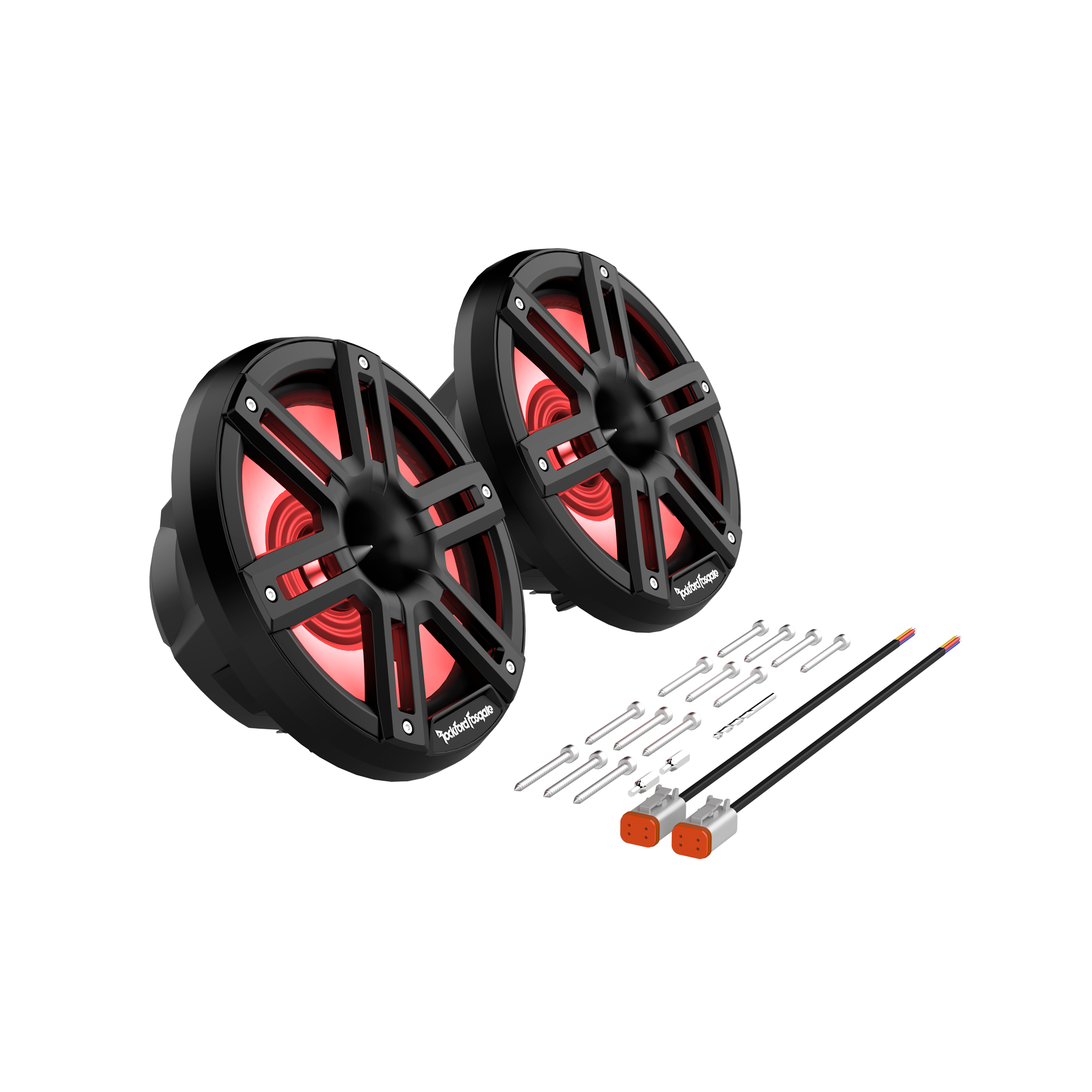 M2 8′′ Color Optix™ Marine 2-Way Horn Speakers (pr) - Black