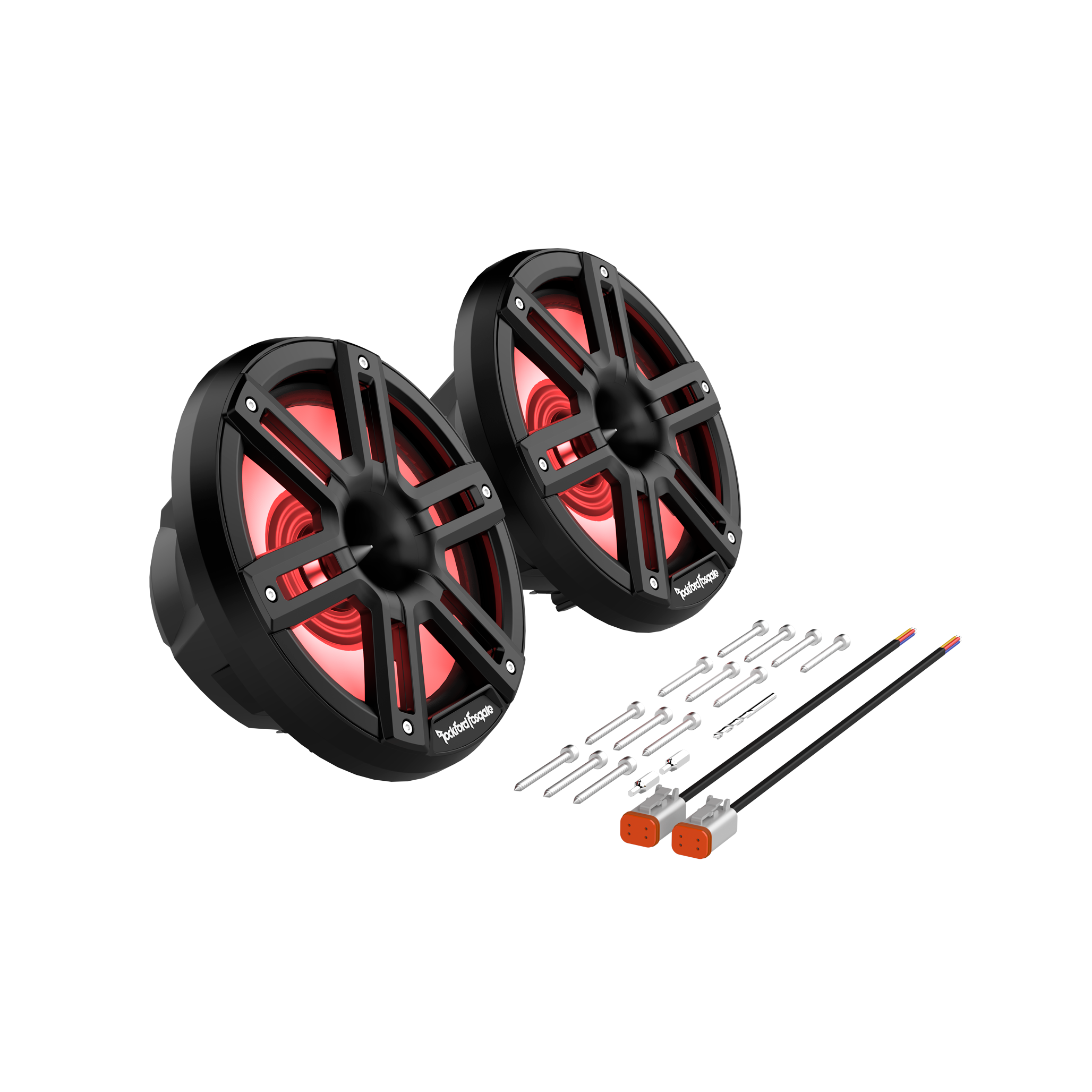 M2-8HB - M2 8" Color Optix TM Marine 2-Way Horn Speakers (pr) - Black - image 2