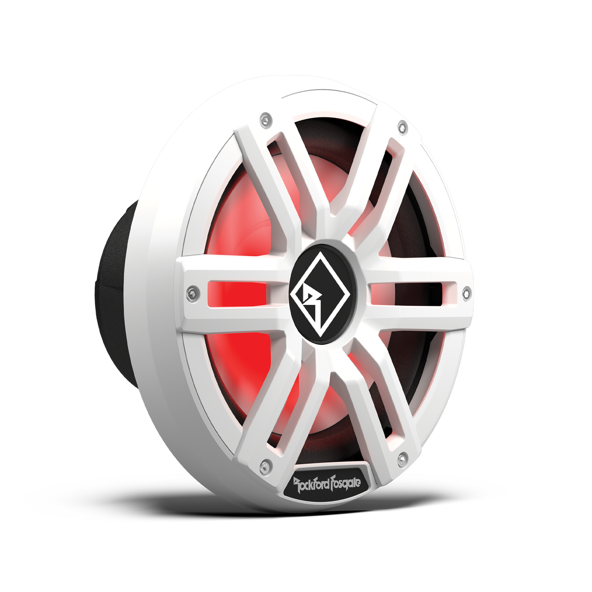 M2 10 DVC 2Ω Color Optix™ Infinite Baffle Marine Subwoofer: White Gen-2