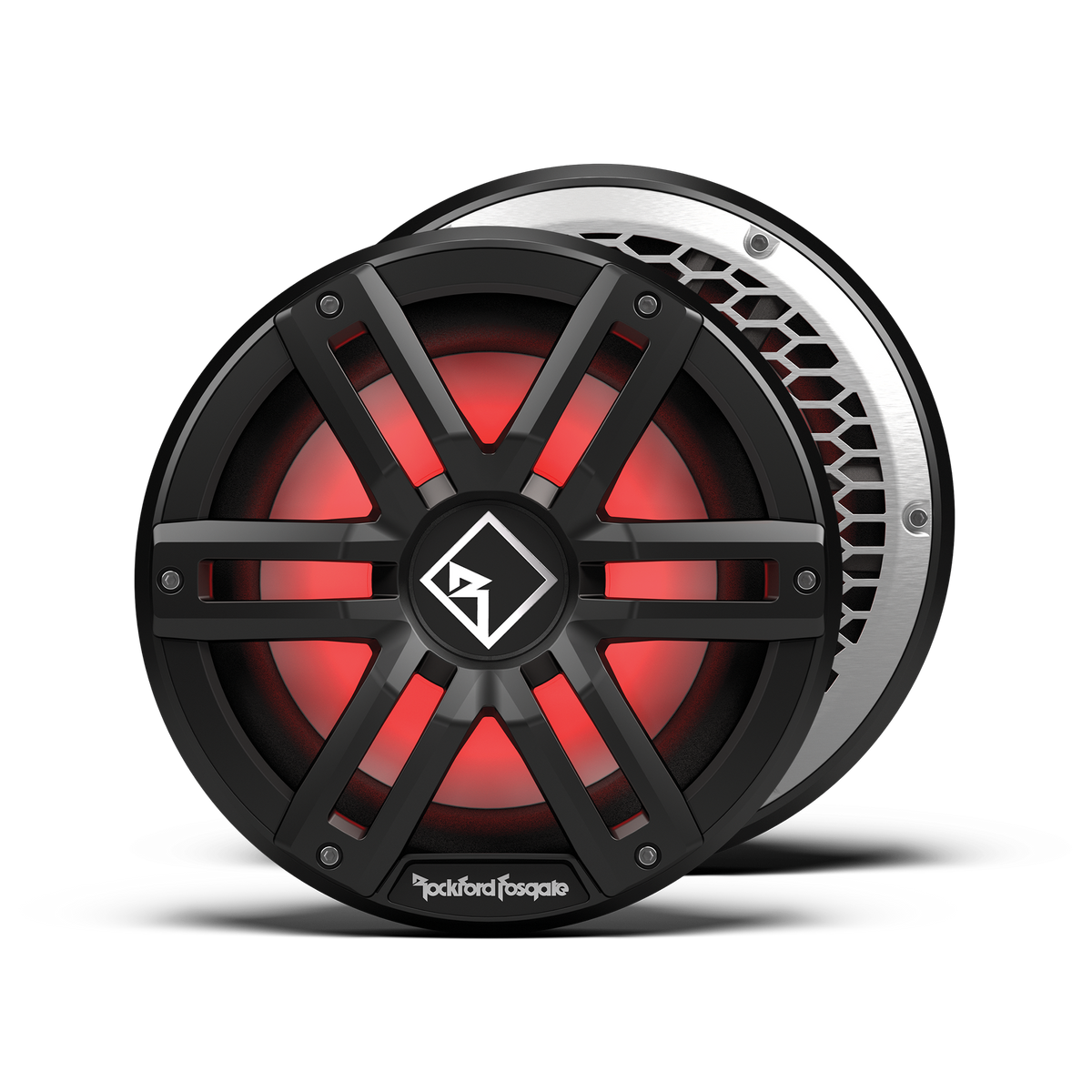 M2 10 DVC 2Ω Color Optix™ Infinite Baffle Marine Subwoofer: Black Gen-2
