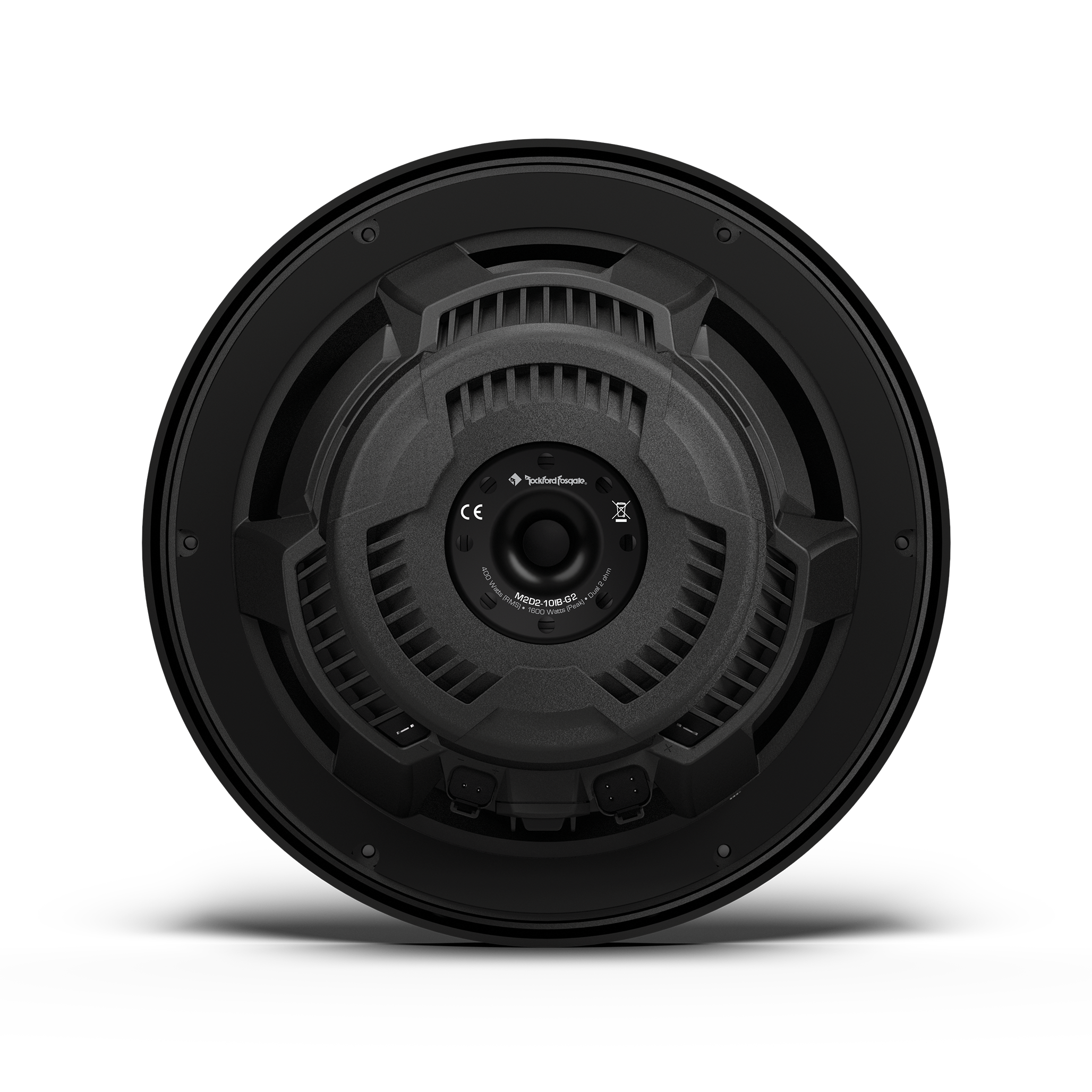 M2 10′′ DVC 4Ω Color Optix™ Infinite Baffle Marine Subwoofer: Black Gen-2