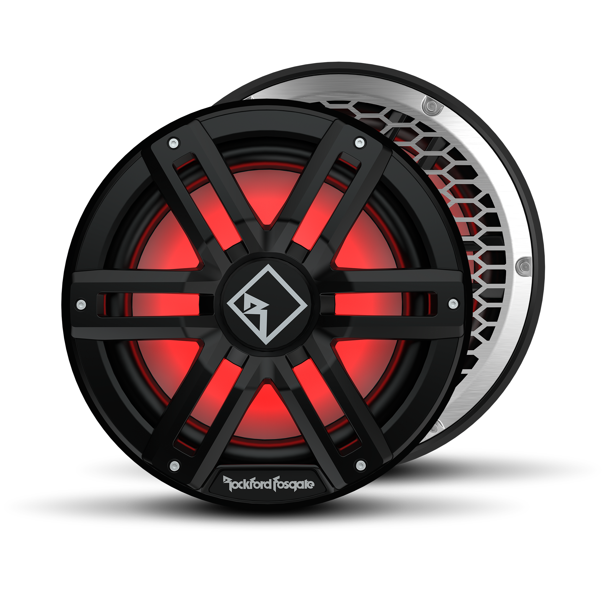 M2 12′′ DVC 4Ω Color Optix™ Sealed Enclosure Marine Subwoofer – Black