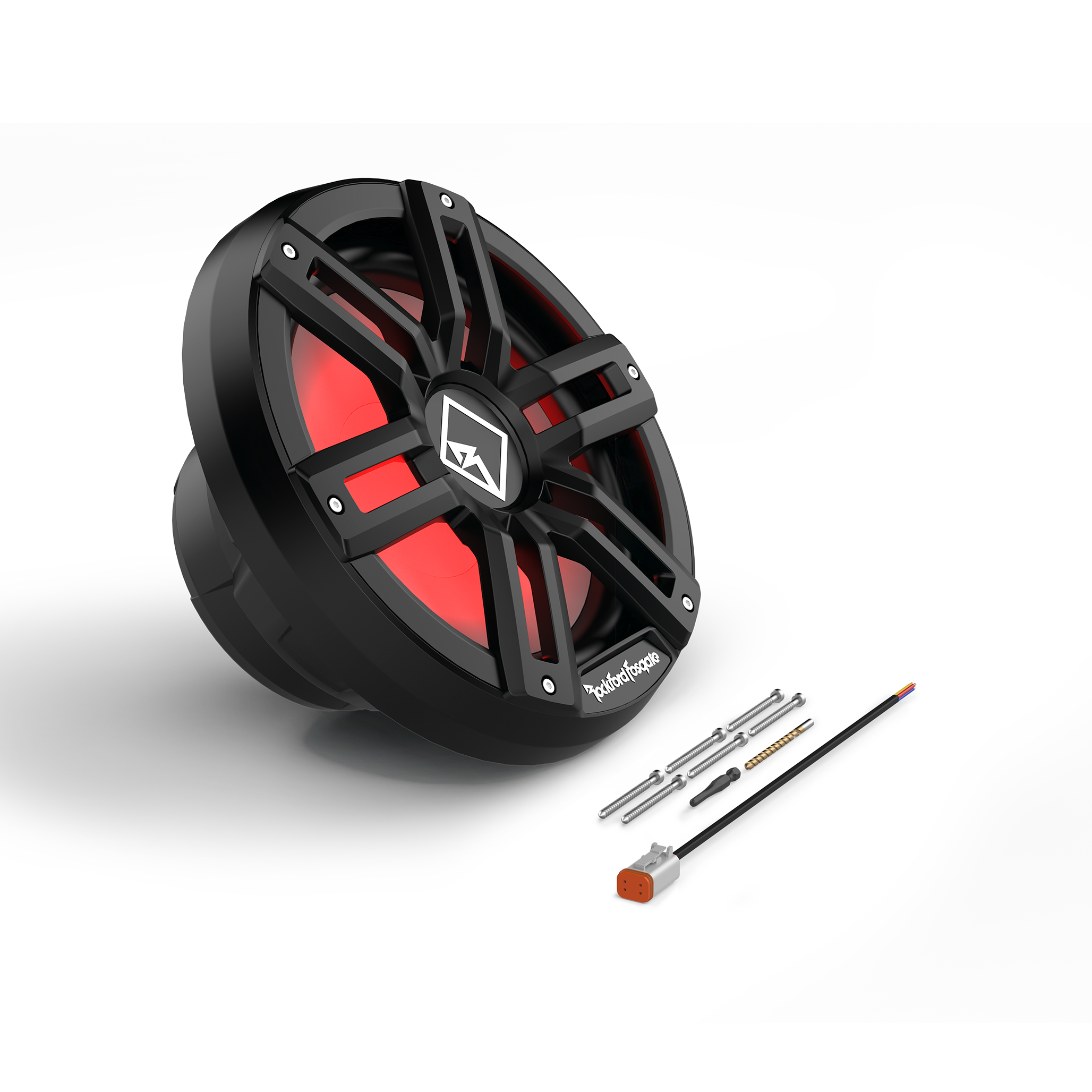 M2 12′′ DVC 4Ω Color Optix™ Sealed Enclosure Marine Subwoofer – Black