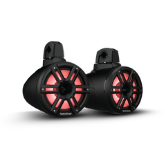 M2 8” Color OptixTM 2-Way Horn Loaded Wake Tower Speakers (pr) - Black
