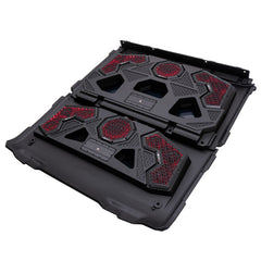 MBQRG4-S14R 1000 Watt 14 Speaker Polaris RANGER Audio Roof with 7 Inch LED Source Unit and 45 Inch Light Bar
