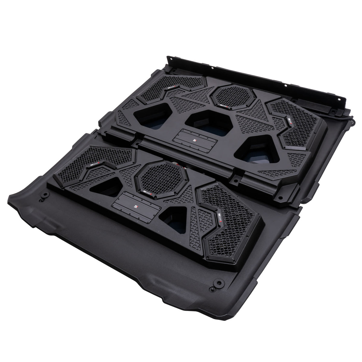 MBQRG4-S14R 1000 Watt 14 Speaker Polaris RANGER Audio Roof with 7 Inch LED Source Unit and 45 Inch Light Bar