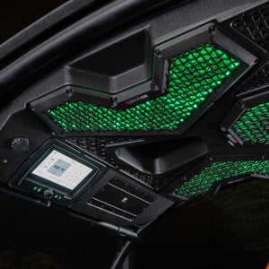 MBQRT2-S7R 500 Watt 7 Speaker Polaris RZR Trail Audio Roof with 7 Inch LED Source Unit and 32 Inch Light Bar