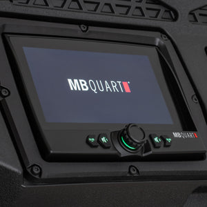 MBQRT2-S7R 500 Watt 7 Speaker Polaris RZR Trail Audio Roof with 7 Inch LED Source Unit and 32 Inch Light Bar